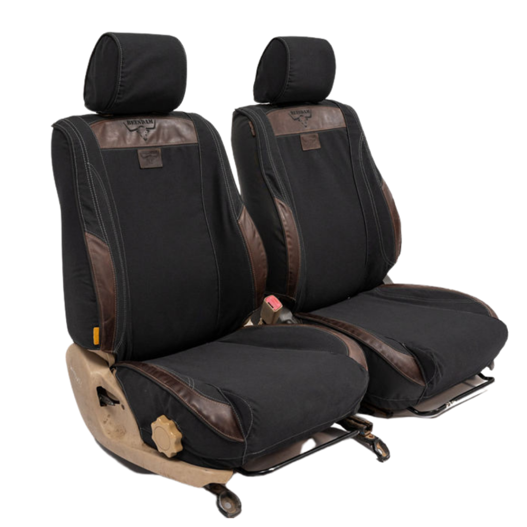 African canvas and leather seat cover custom fit UK car interior protective comfortable
