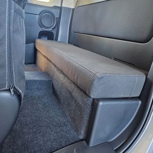 Deluxe Rear Bench – Full view charcoal canvas