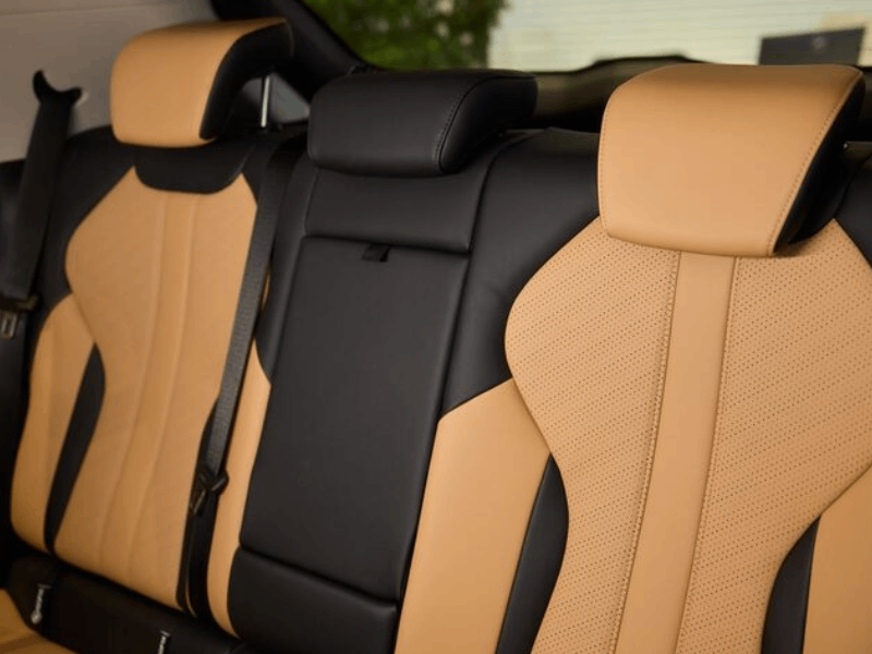 Premium leather seat covers for luxury car interiors